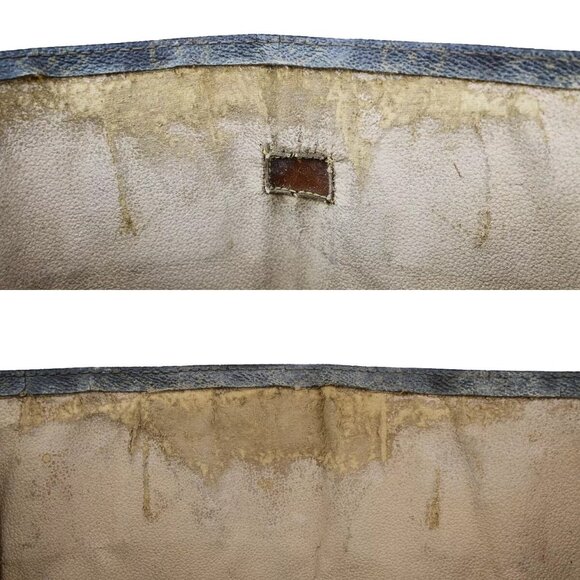 LOUIS VUITTON Logo Sac Plat Hand Tote Bag Monogram Leather Brown - Picture 13 of 16